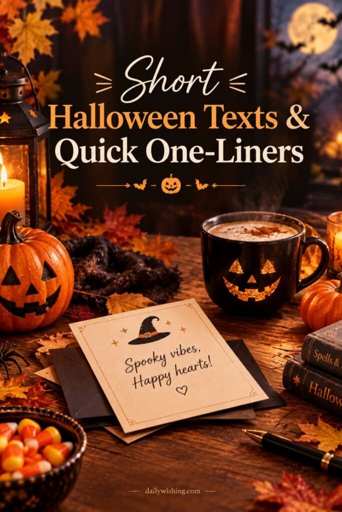 Short Halloween Texts & Quick One-Liners
