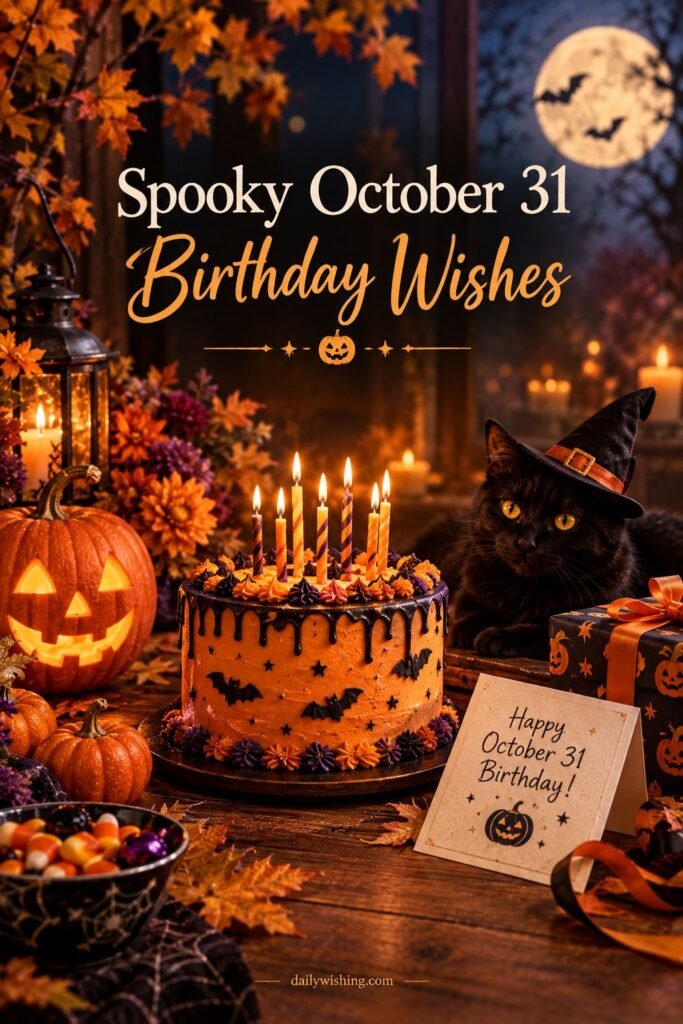 Spooky October 31 Birthday Wishes