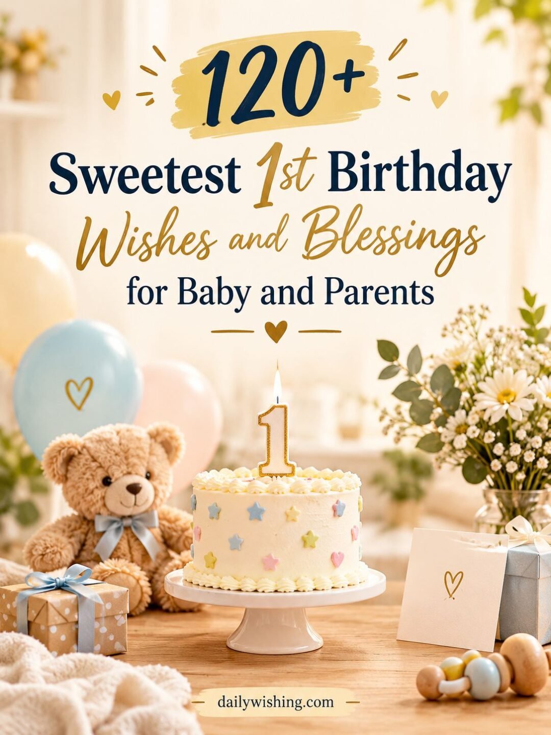 120+ Sweetest 1st Birthday Wishes and Blessings for Baby and Parents