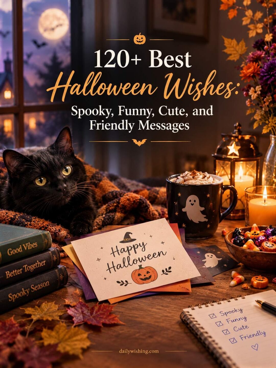 120+ Best Halloween Wishes: Spooky, Funny, Cute, and Friendly Messages